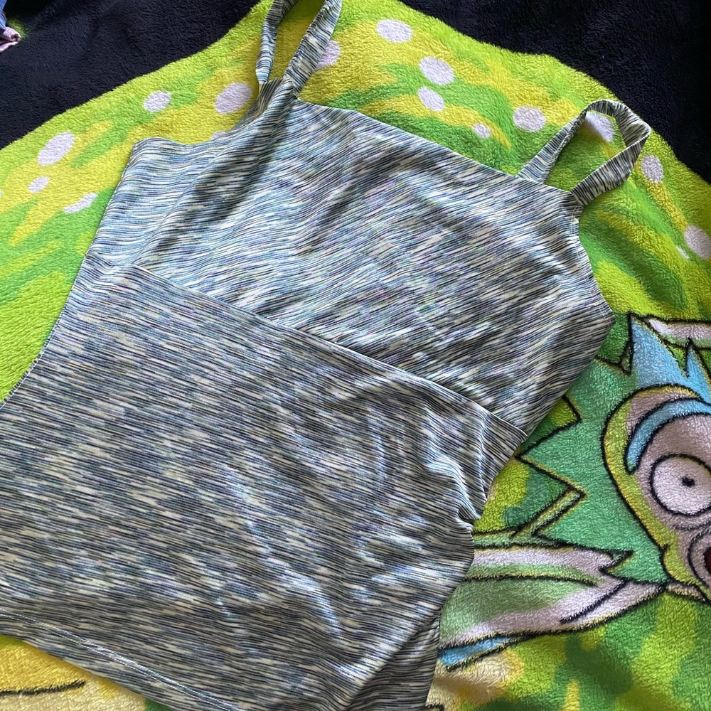large silk tank top.